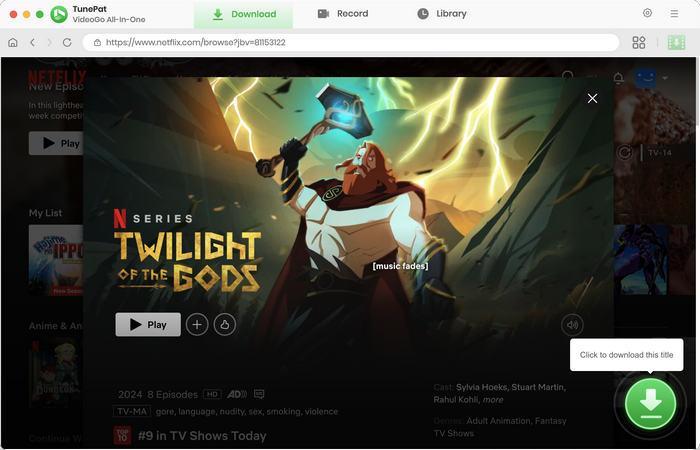 click to add videos to videogo
