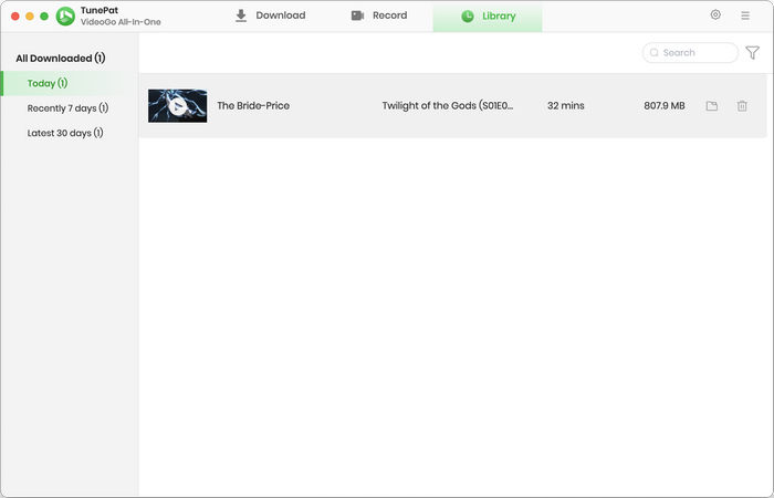 check downloaded video on mac