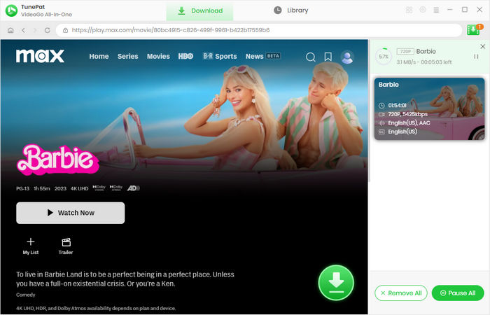 download barbie from max onto computer