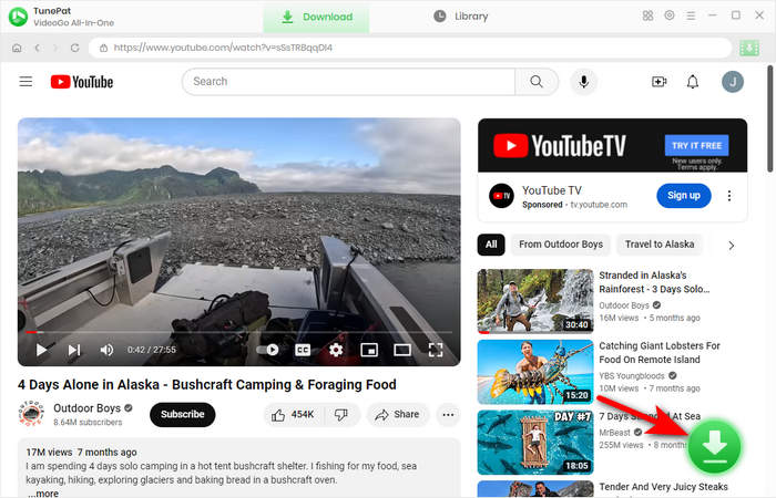 Download Videos in 1080P/2K/4K/8K